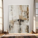Neutral Abstract Wall Art Canvas Print, Beige Black Textured by MyGreatCanvas | Canvas Wall Art Prints | Photo Prints & Wall Decor