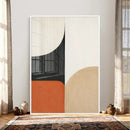 Geometric Abstract Wall Art Canvas Print, Orange Blue by MyGreatCanvas | Canvas Wall Art Prints | Photo Prints & Wall Decor