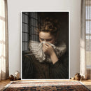 Baroque Portrait Canvas Wall Art, Flemish Woman with Lace by MyGreatCanvas | Canvas Wall Art Prints | Photo Prints & Wall Decor