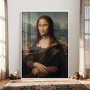 Funny Bathroom Canvas Wall Art Print, Mona Lisa Clothespin by MyGreatCanvas | Canvas Wall Art Prints | Photo Prints & Wall Decor