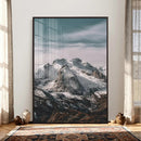 Alpine Mountain Landscape Wall Art Canvas Print, Snowy Peak by MyGreatCanvas | Canvas Wall Art Prints | Photo Prints & Wall Decor
