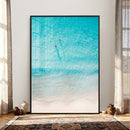 Aerial Turquoise Beach Wall Art Canvas Print – Minimal by MyGreatCanvas | Canvas Wall Art Prints | Photo Prints & Wall Decor