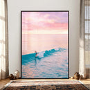 Sunset Surf Wall Art Canvas Print – Coastal Ocean by MyGreatCanvas | Canvas Wall Art Prints | Photo Prints & Wall Decor