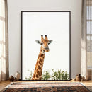 Giraffe Wall Art Canvas Print – Minimal Wildlife Photography by MyGreatCanvas | Canvas Wall Art Prints | Photo Prints & Wall Decor