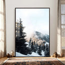 Snowy Mountain Forest Wall Art Canvas Print, Winter Pine by MyGreatCanvas | Canvas Wall Art Prints | Photo Prints & Wall Decor