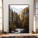 Autumn Forest Mountain Wall Art Canvas Print, Nature by MyGreatCanvas | Canvas Wall Art Prints | Photo Prints & Wall Decor