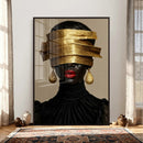 Abstract Afro American Women Wall Art Canvas Print by MyGreatCanvas | Canvas Wall Art Prints | Photo Prints & Wall Decor