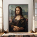 Funny Bathroom Canvas Wall Art Print, Mona Lisa Clothespin by MyGreatCanvas | Canvas Wall Art Prints | Photo Prints & Wall Decor