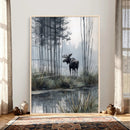 Abstract Moose Wall Art Canvas Print – Wildlife Nature by MyGreatCanvas | Canvas Wall Art Prints | Photo Prints & Wall Decor