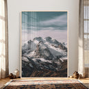 Alpine Mountain Landscape Wall Art Canvas Print, Snowy Peak by MyGreatCanvas | Canvas Wall Art Prints | Photo Prints & Wall Decor