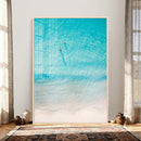 Aerial Turquoise Beach Wall Art Canvas Print – Minimal by MyGreatCanvas | Canvas Wall Art Prints | Photo Prints & Wall Decor