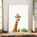 Giraffe Wall Art Canvas Print – Minimal Wildlife Photography by MyGreatCanvas | Canvas Wall Art Prints | Photo Prints & Wall Decor