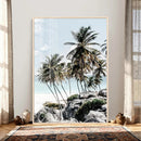 Tropical Trees Beach Wall Art Canvas Print, Coastal Ocean by MyGreatCanvas | Canvas Wall Art Prints | Photo Prints & Wall Decor