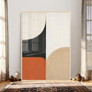 Geometric Abstract Wall Art Canvas Print, Orange Blue by MyGreatCanvas | Canvas Wall Art Prints | Photo Prints & Wall Decor