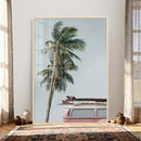 VW Van Palm Tree Canvas Wall Art, Pink Camper Surfboards by MyGreatCanvas | Canvas Wall Art Prints | Photo Prints & Wall Decor