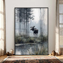 Abstract Moose Wall Art Canvas Print – Wildlife Nature by MyGreatCanvas | Canvas Wall Art Prints | Photo Prints & Wall Decor
