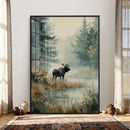 Watercolor Abstract Moose Wall Art Canvas Print – Wildlife by MyGreatCanvas | Canvas Wall Art Prints | Photo Prints & Wall Decor