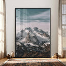 Alpine Mountain Landscape Wall Art Canvas Print, Snowy Peak by MyGreatCanvas | Canvas Wall Art Prints | Photo Prints & Wall Decor