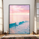 Sunset Surf Wall Art Canvas Print – Coastal Ocean by MyGreatCanvas | Canvas Wall Art Prints | Photo Prints & Wall Decor