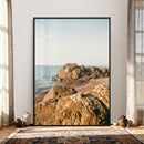Rocky Coastline Wall Art Canvas Print, Minimal Coastal by MyGreatCanvas | Canvas Wall Art Prints | Photo Prints & Wall Decor