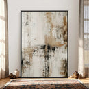 Neutral Abstract Wall Art Canvas Print, Beige Black Textured by MyGreatCanvas | Canvas Wall Art Prints | Photo Prints & Wall Decor
