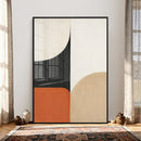 Geometric Abstract Wall Art Canvas Print, Orange Blue by MyGreatCanvas | Canvas Wall Art Prints | Photo Prints & Wall Decor