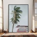 VW Van Palm Tree Canvas Wall Art, Pink Camper Surfboards by MyGreatCanvas | Canvas Wall Art Prints | Photo Prints & Wall Decor