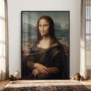 Funny Bathroom Canvas Wall Art Print, Mona Lisa Clothespin by MyGreatCanvas | Canvas Wall Art Prints | Photo Prints & Wall Decor
