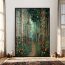 Gustav Klimt Style Forest Canvas Wall Art, Golden Forest by MyGreatCanvas | Canvas Wall Art Prints | Photo Prints & Wall Decor