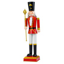 32.5 Inch Christmas Nutcracker with High Hat and Beautiful Scepter by LJGDeals