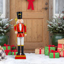 32.5 Inch Christmas Nutcracker with High Hat and Beautiful Scepter by LJGDeals