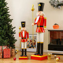 32.5 Inch Christmas Nutcracker with High Hat and Beautiful Scepter by LJGDeals