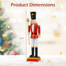 32.5 Inch Christmas Nutcracker with High Hat and Beautiful Scepter by LJGDeals