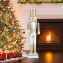 32.5 Inch Christmas Nutcracker with High Hat and Beautiful Scepter by LJGDeals