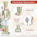 32.5 Inch Christmas Nutcracker with High Hat and Beautiful Scepter by LJGDeals