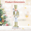 32.5 Inch Christmas Nutcracker with High Hat and Beautiful Scepter