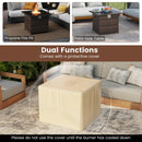 32.5 Inch Propane Fire Pit Table 5000 BTU with Tempered Glass Tabletop by LJGDeals
