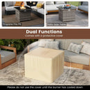 32.5 Inch Propane Fire Pit Table 5000 BTU with Tempered Glass Tabletop by LJGDeals