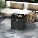32.5 Inch Propane Fire Pit Table 5000 BTU with Tempered Glass Tabletop by LJGDeals