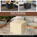 32.5 Inch Propane Fire Pit Table 5000 BTU with Tempered Glass Tabletop by LJGDeals