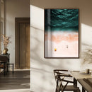 Aerial Serenity Wall Art Canvas Print – Gentle Waves Peach by MyGreatCanvas | Canvas Wall Art Prints | Photo Prints & Wall Decor