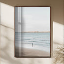 Minimalist Beach Wall Art Canvas Print – Framed Soft Blue by MyGreatCanvas | Canvas Wall Art Prints | Photo Prints & Wall Decor