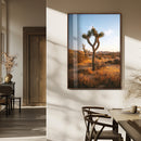 Joshua Tree Wall Art Canvas Print – Framed Golden Hour