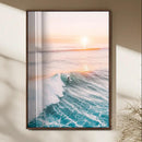 Pastel Ocean Wall Art – Serene Sea Waves Tranquil Coastal by MyGreatCanvas | Canvas Wall Art Prints | Photo Prints & Wall Decor