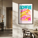 Achieve Motivational Wall Art – Colorful Abstract Swirl by MyGreatCanvas | Canvas Wall Art Prints | Photo Prints & Wall Decor