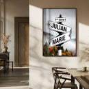 Personalized Street Sign Art Canvas Print by MyGreatCanvas | Canvas Wall Art Prints | Photo Prints & Wall Decor