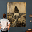 Cowgirl on Horse Wall Art Canvas Print – Western Equestrian by MyGreatCanvas | Canvas Wall Art Prints | Photo Prints & Wall Decor