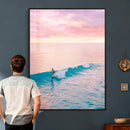 Sunset Surf Wall Art Canvas Print – Coastal Ocean by MyGreatCanvas | Canvas Wall Art Prints | Photo Prints & Wall Decor