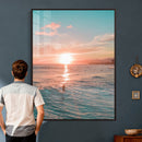 Sunset Surf Wall Art Canvas Print – Coastal Ocean by MyGreatCanvas | Canvas Wall Art Prints | Photo Prints & Wall Decor