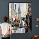 Chrysler Building New York Wall Art Canvas Print, Abstract by MyGreatCanvas | Canvas Wall Art Prints | Photo Prints & Wall Decor